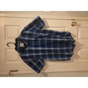 XXL Levi's Men's Blue Plaid Short Sleeve Button-Up Shirt